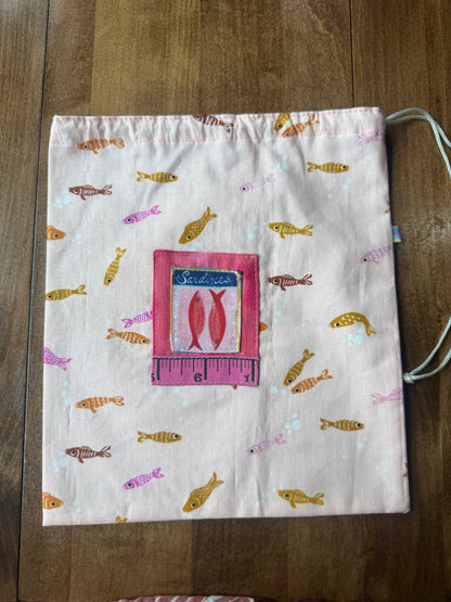 Mini Drawstring Bags | Sardine Theme