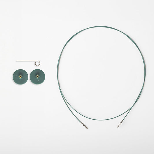 Lace Steel Cable | Interchangeable Cable | Works with Lace Size Knit Picks Needles