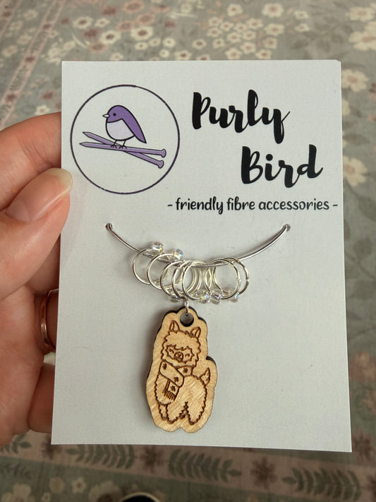 10mm Progress Keeper & Stitch Marker Set | Alpaca