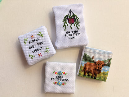 Cross Stitch Art Magnet | 2”