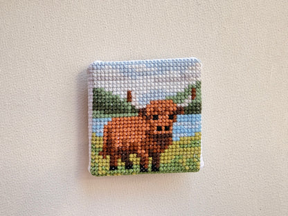Cross Stitch Art Magnet | 2”