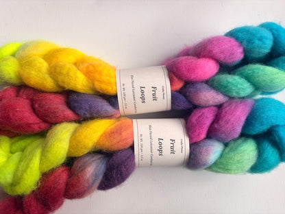 Blue Faced Leicester | Hand Dyed Combed Top