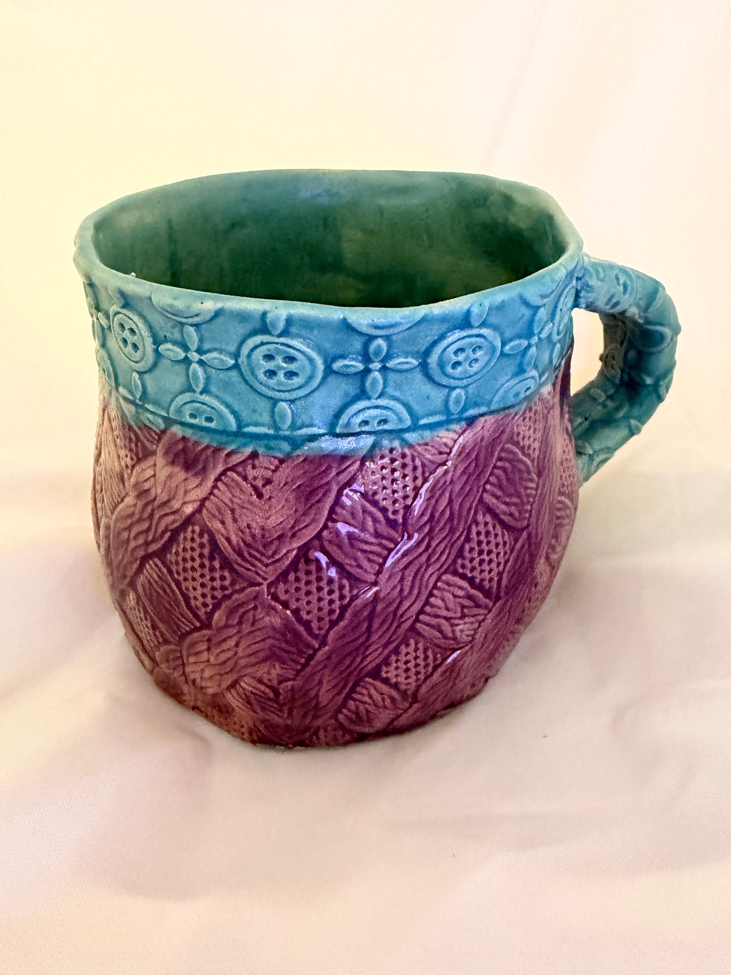 Button and Cable Mugs