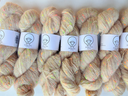 Neon Neps | Fingering | Merino, Alpaca, Donegal, Linen