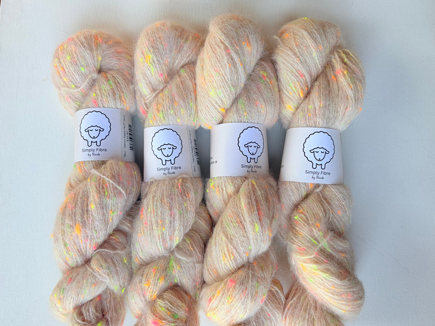 Neon Neps | Fingering | Merino, Alpaca, Donegal, Linen