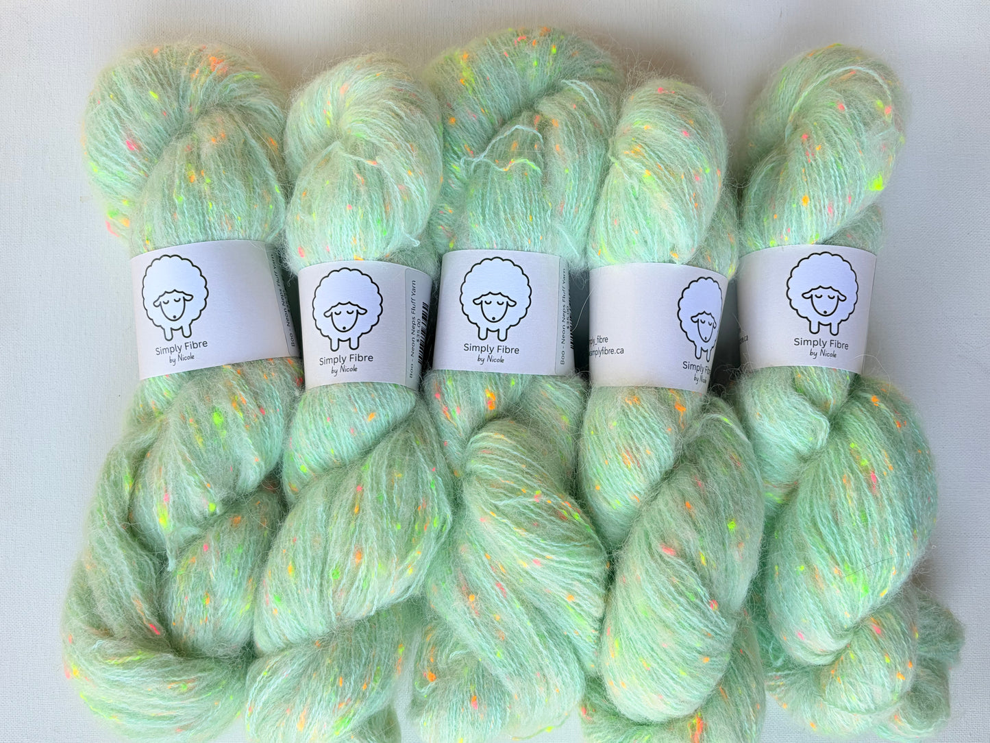 Neon Neps | Fingering | Merino, Alpaca, Donegal, Linen