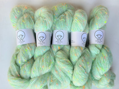 Neon Neps | Fingering | Merino, Alpaca, Donegal, Linen