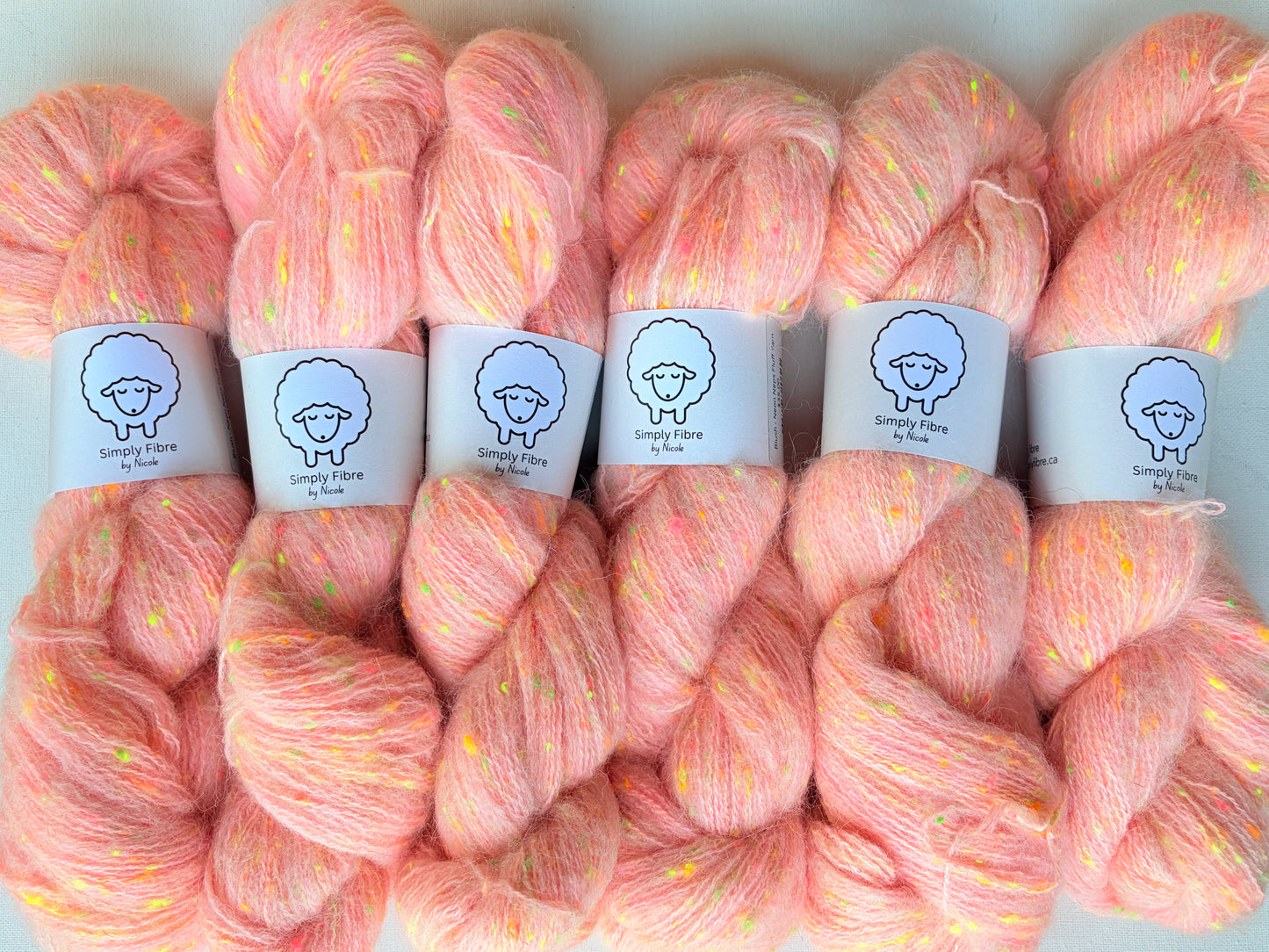 Neon Neps | Fingering | Merino, Alpaca, Donegal, Linen