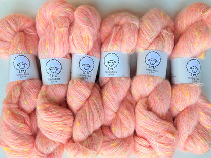 Neon Neps | Fingering | Merino, Alpaca, Donegal, Linen