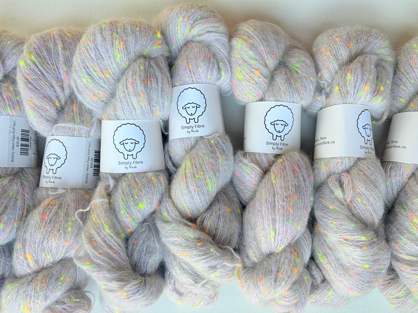 Neon Neps | Fingering | Merino, Alpaca, Donegal, Linen