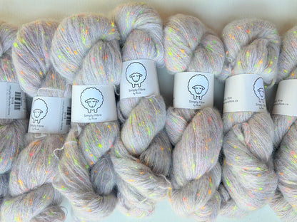 Neon Neps | Fingering | Merino, Alpaca, Donegal, Linen