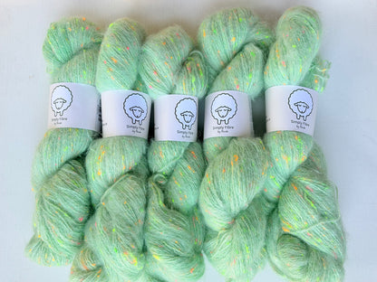 Neon Neps | Fingering | Merino, Alpaca, Donegal, Linen