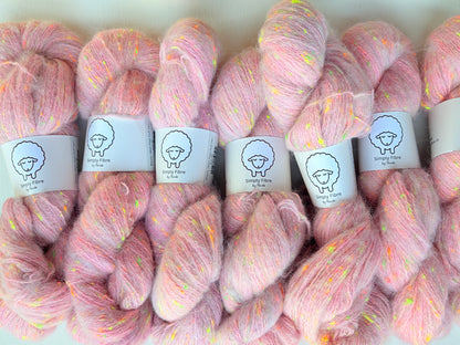 Neon Neps | Fingering | Merino, Alpaca, Donegal, Linen