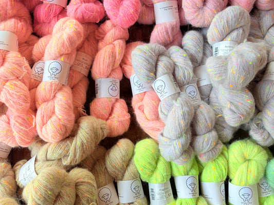 Neon Neps | Fingering | Merino, Alpaca, Donegal, Linen