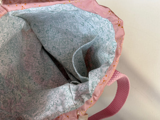 Pink Floral Project Bag