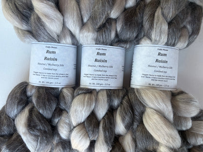 Hogget Haunui, Mulberry | 18.6 micron combed top
