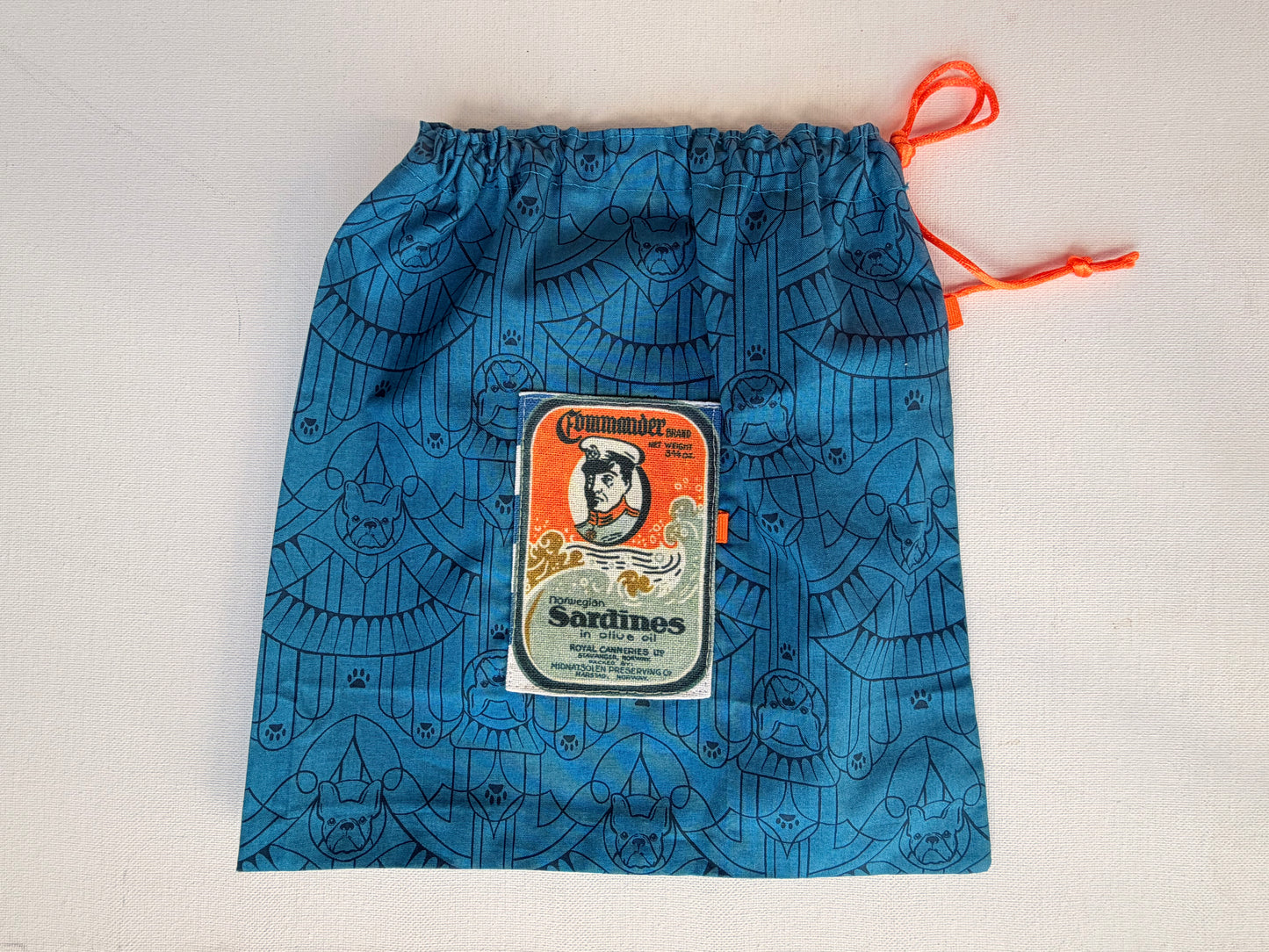 Mini Drawstring Bags | Sardine Theme