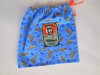 Mini Drawstring Bags | Sardine Theme