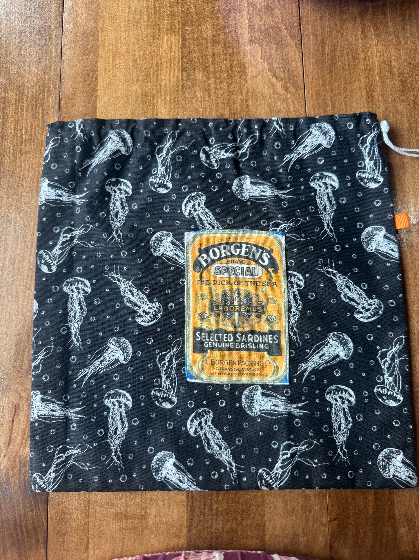 Mini Drawstring Bags | Sardine Theme