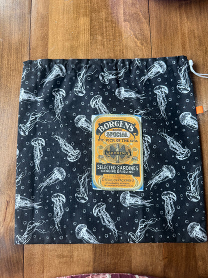 Mini Drawstring Bags | Sardine Theme