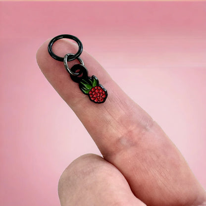 Raspberry | Stitch Markers | Enamel