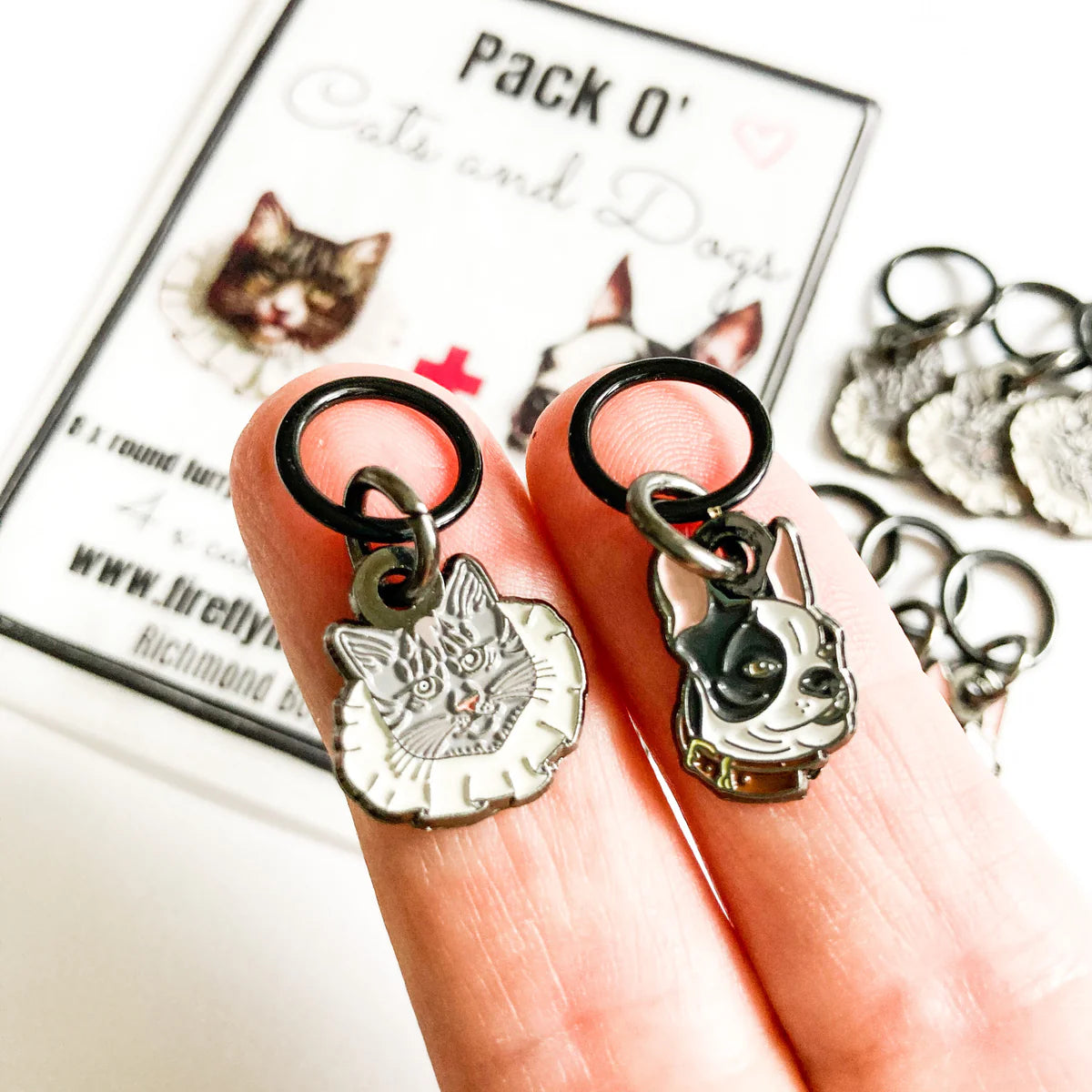 Cats and Dogs | Stitch Markers | Enamel