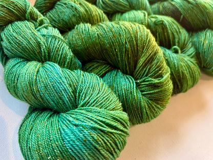All that Glitters | Fingering | SW Merino, Gold Stellina