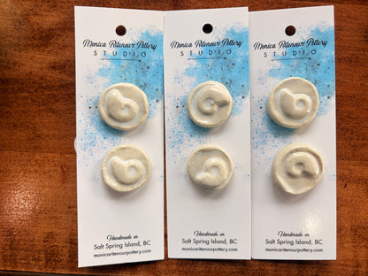 Shell Swirl Shank Buttons | 1 1/4”