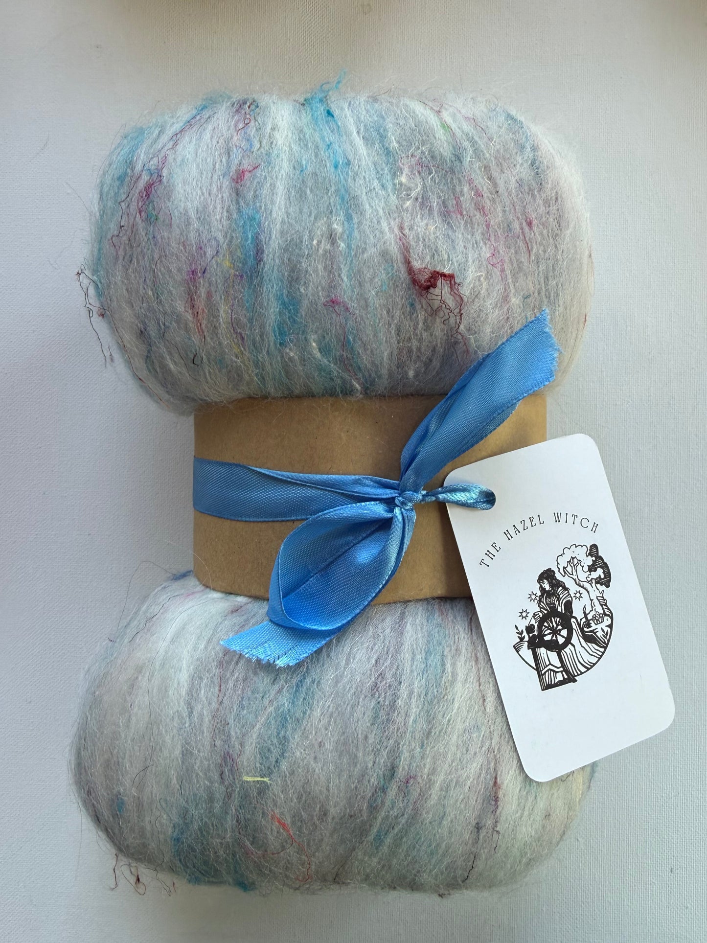 Ice Palace Batt | Merino, South American, Firestar, Stellina, Tussah Silk