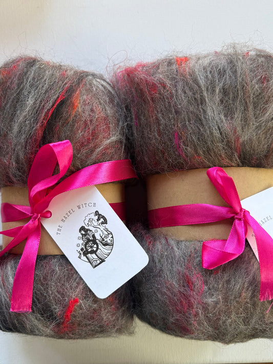 Brimstone Batt | Corriedale, Baby Alpaca, Sari Silk