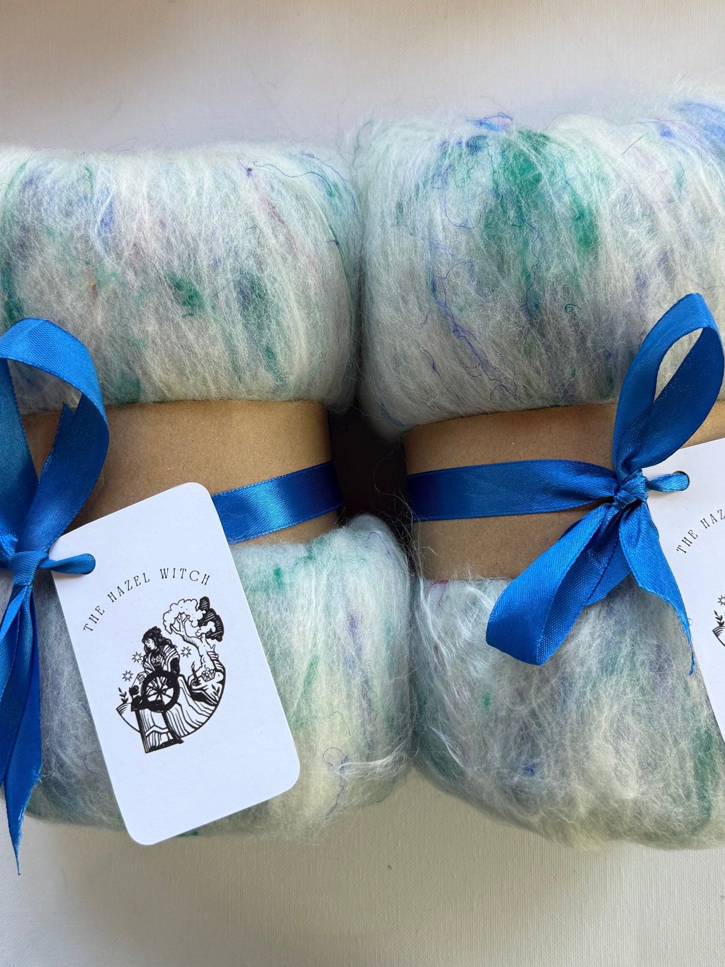 Creekside Batt | Rambouillet, Alpaca, Lotus Fibre, Sari Silk