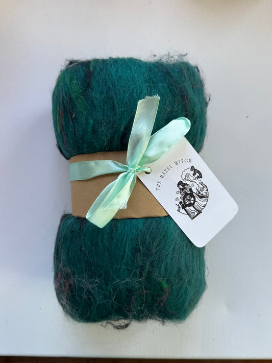 Wicked Witch Batt | Merino, Sari Silk