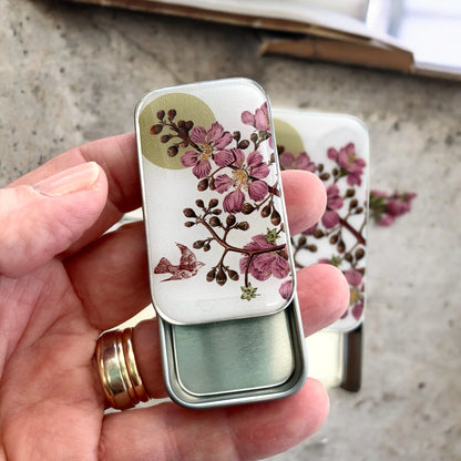 Cherry Blossom & Swallows | Notions Tin