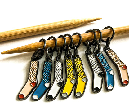 Stitch Markers - Sock Stitch Markers | Multi