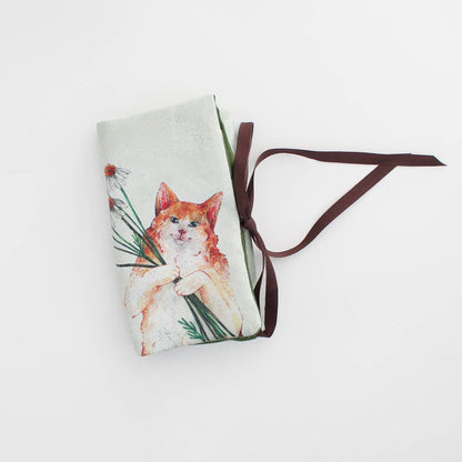 Kasper the Cat | Needle Case  | Pencil Roll: Multi