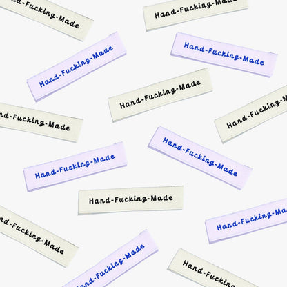 Hand-Fucking-Made Woven Labels