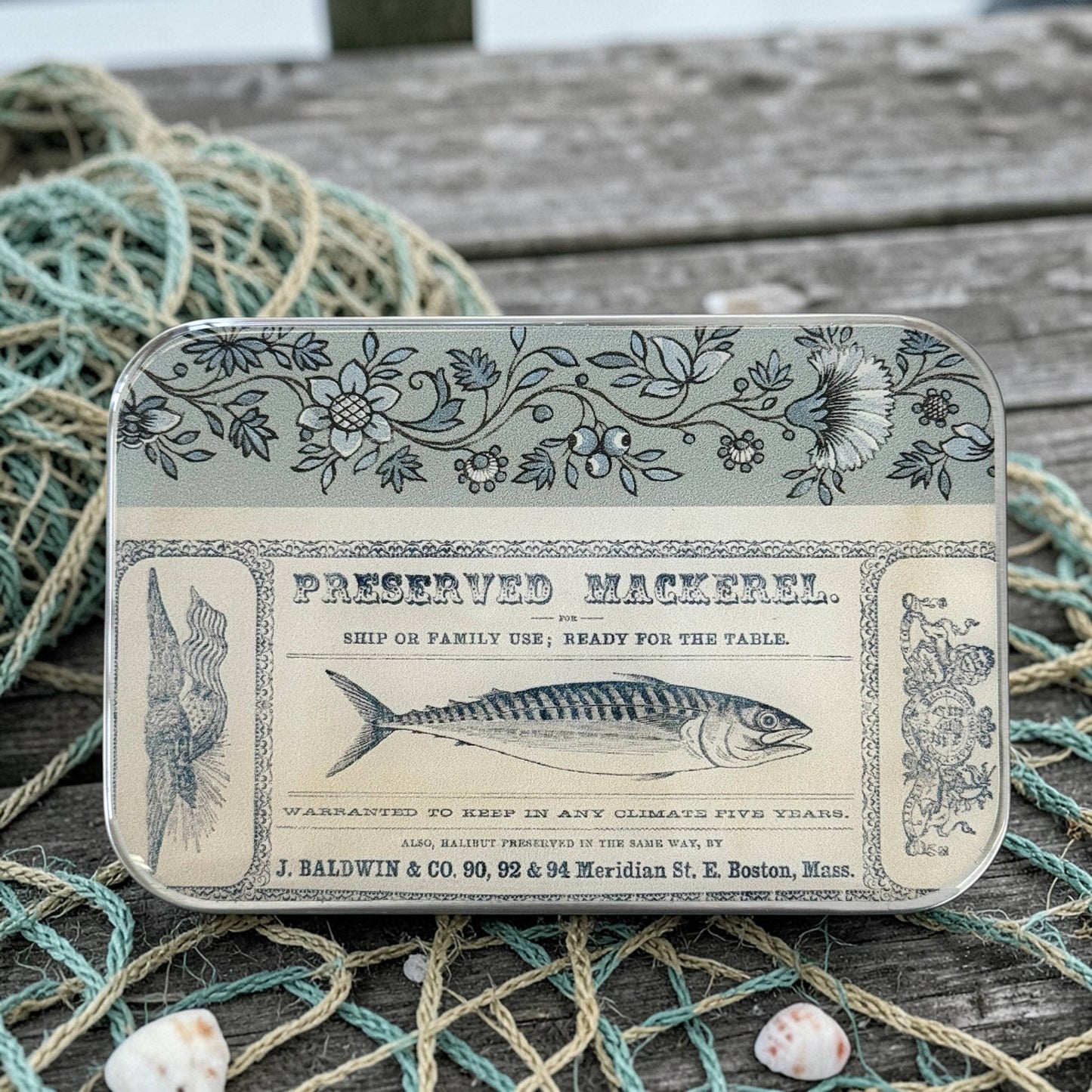 Tinned fish notions tin