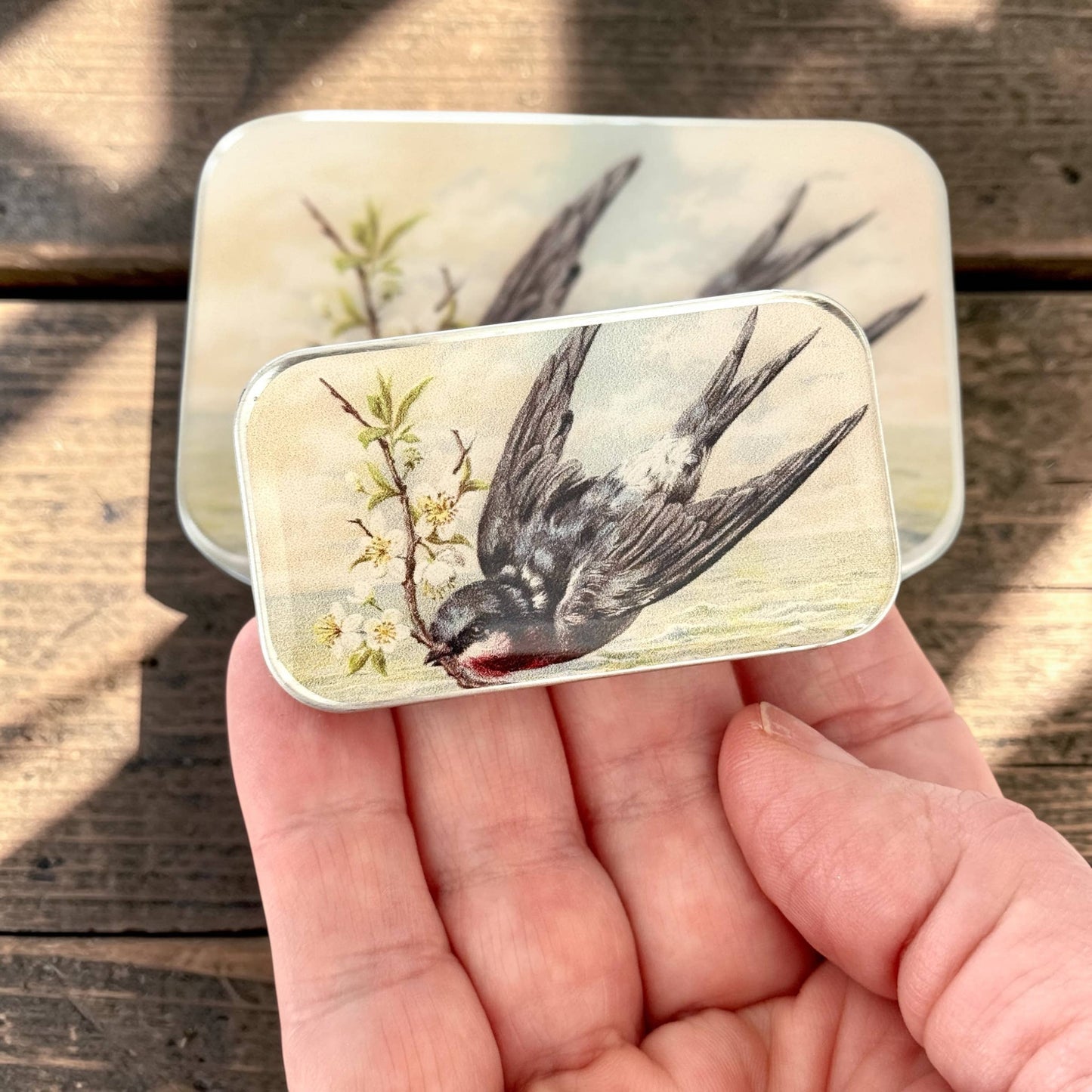 Spring Swallow | Notions Tin (Large)