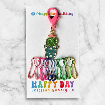 Colour Pop Cactus Stitch Marker & Bulb Pins