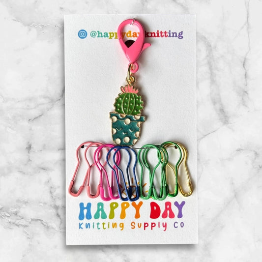 Colour Pop Cactus Stitch Marker & Bulb Pins