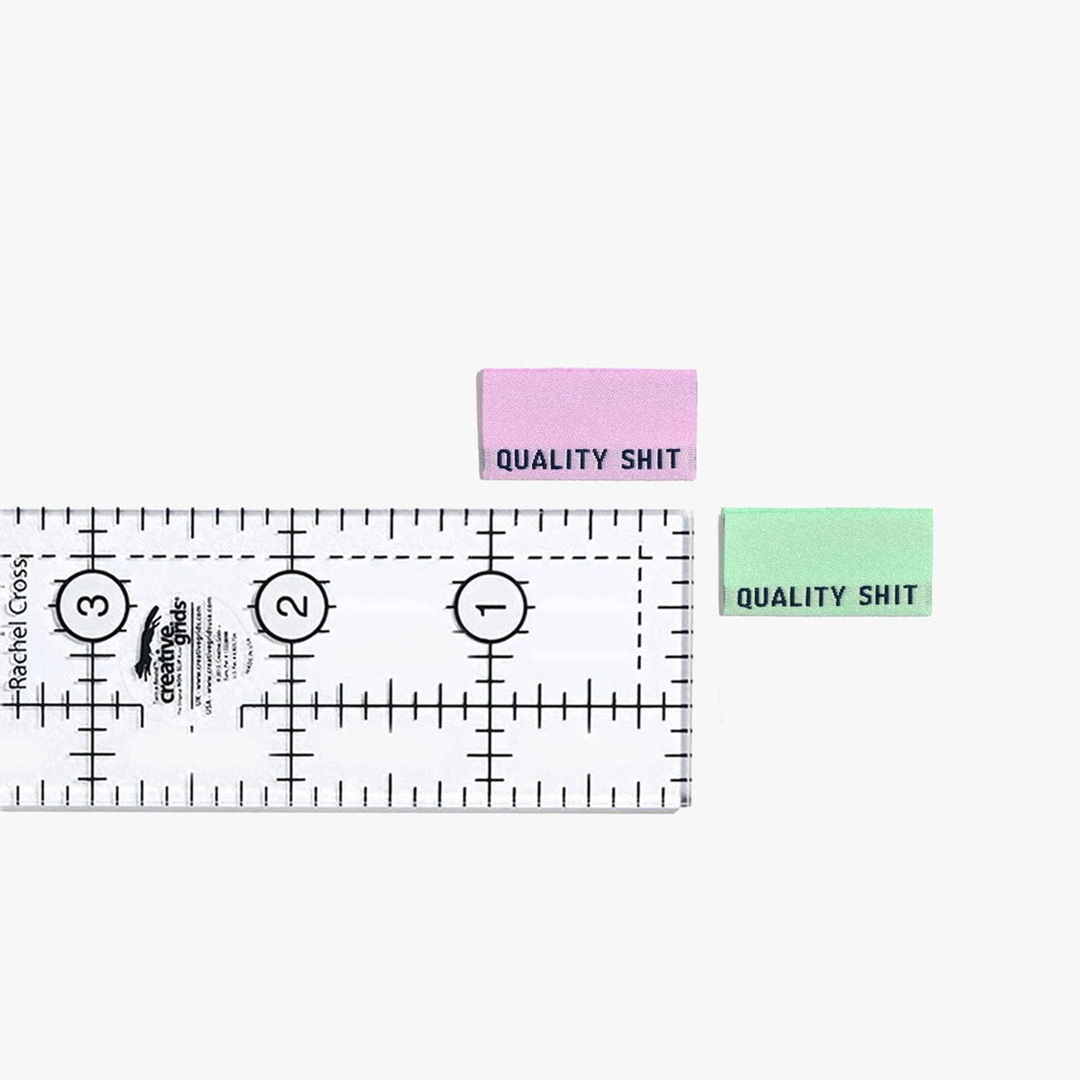 Quality Shit Woven Labels (Pastel) | Garment Tags