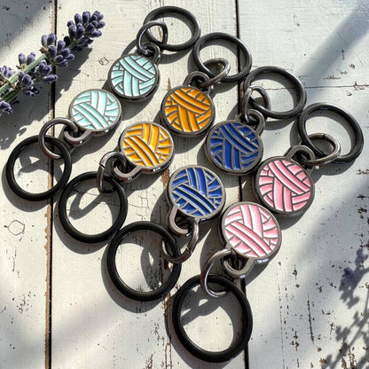 From the Yarn Shelf – Yarn Balls | Stitch Marker Set | Enamel