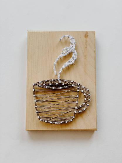Coffee/Tea DIY String Art Kit