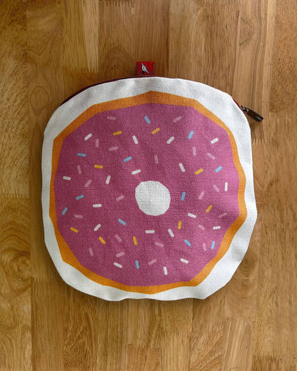 Donut Canvas Zipper Pouch/Pencil Case