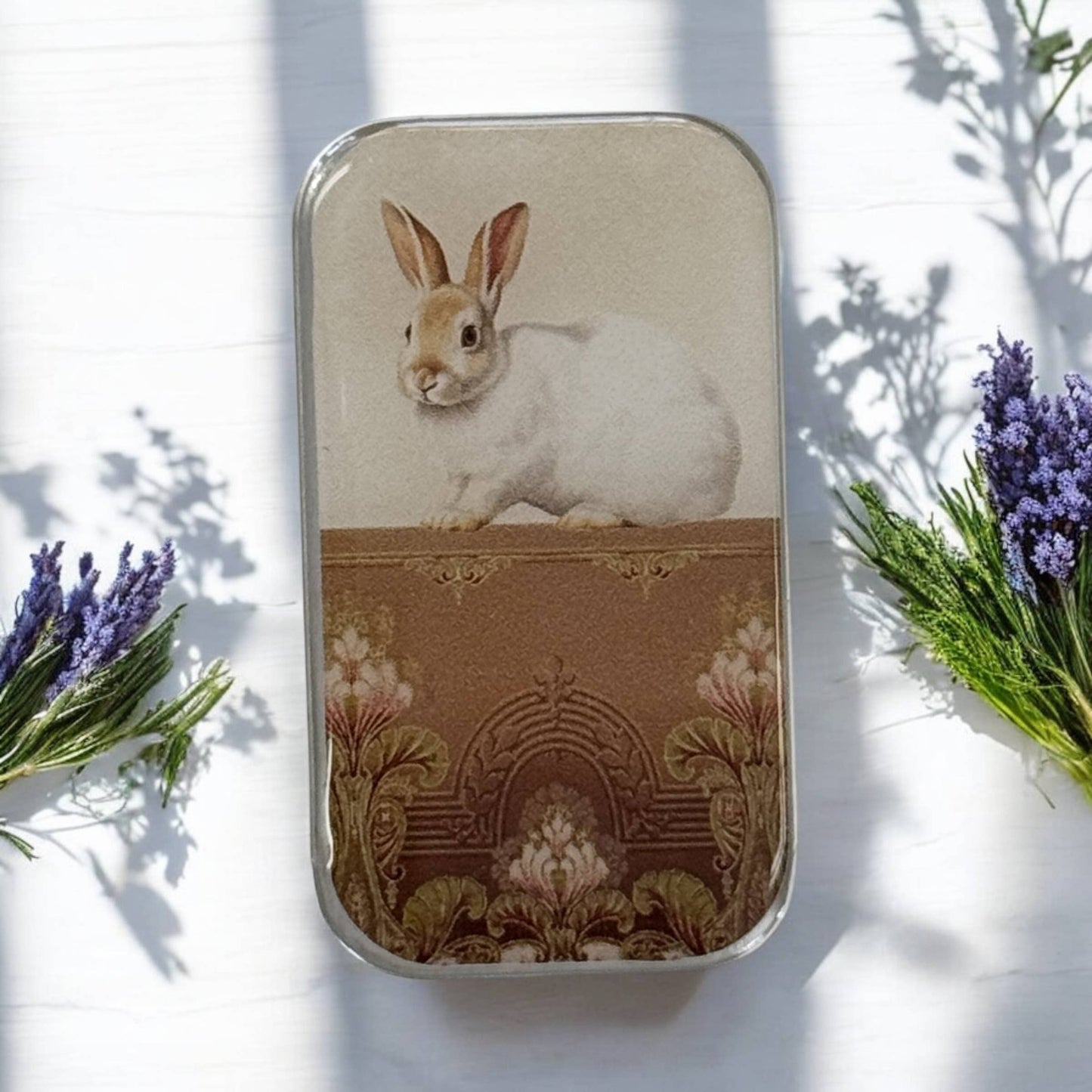 Sweet White Bunny | Notions Tin (Small)