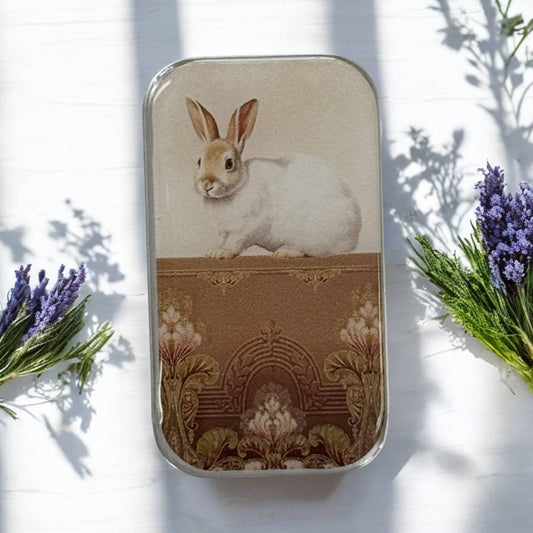 Sweet White Bunny | Notions Tin (Small)
