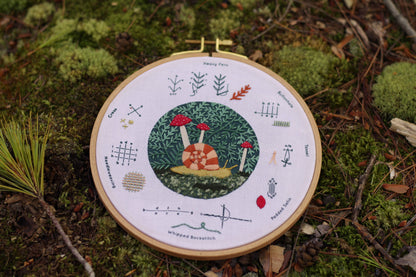 Forest Floor | Embroidery Stitch Sampler