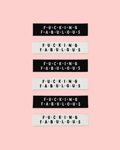 Fucking Fabulous Woven Labels | Garment Tags