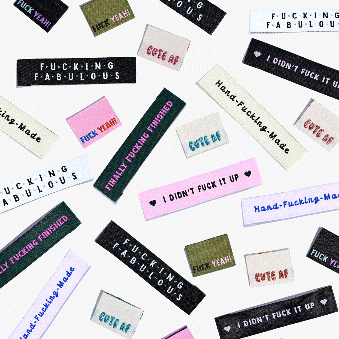 Hand-Fucking-Made Woven Labels