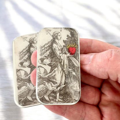Venus & the Flaming Heart Notions Tin